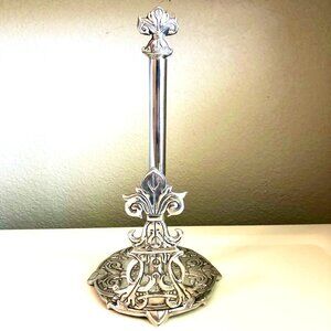 NWT ARTHUR COURT Collectible Fleur-De Lis Pattern Paper Towel Holder